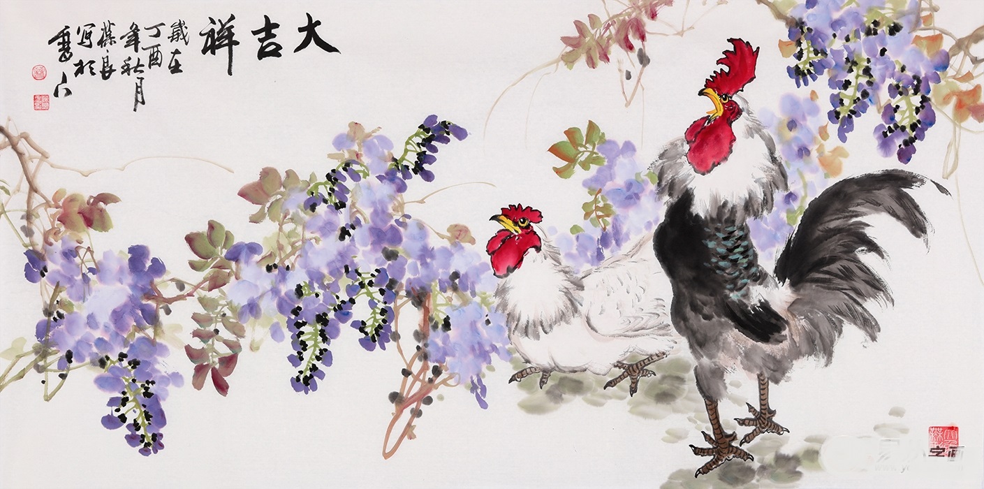 家居客厅挂什么图寓意好 吉祥国画花鸟画