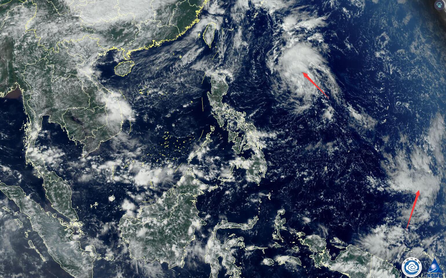 超大型台风袭击日本,卫星图像对比登陆前后情况