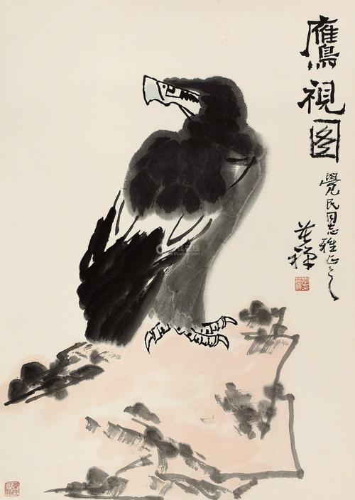 齐白石:李苦禅画老鹰,超过了我,就像画他自己一样,坚韧挺拔