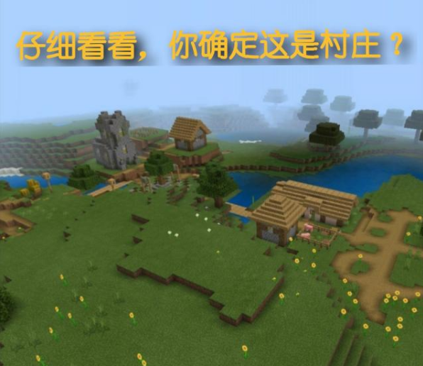我的世界玩家发现神奇种子村庄只有两个村民你可能不相信