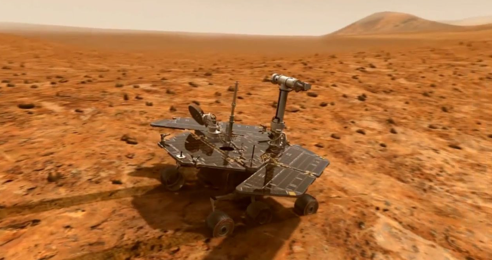 失联前4天,火星探测器拼命传回一张照片,画面异常清晰|机遇号|火星