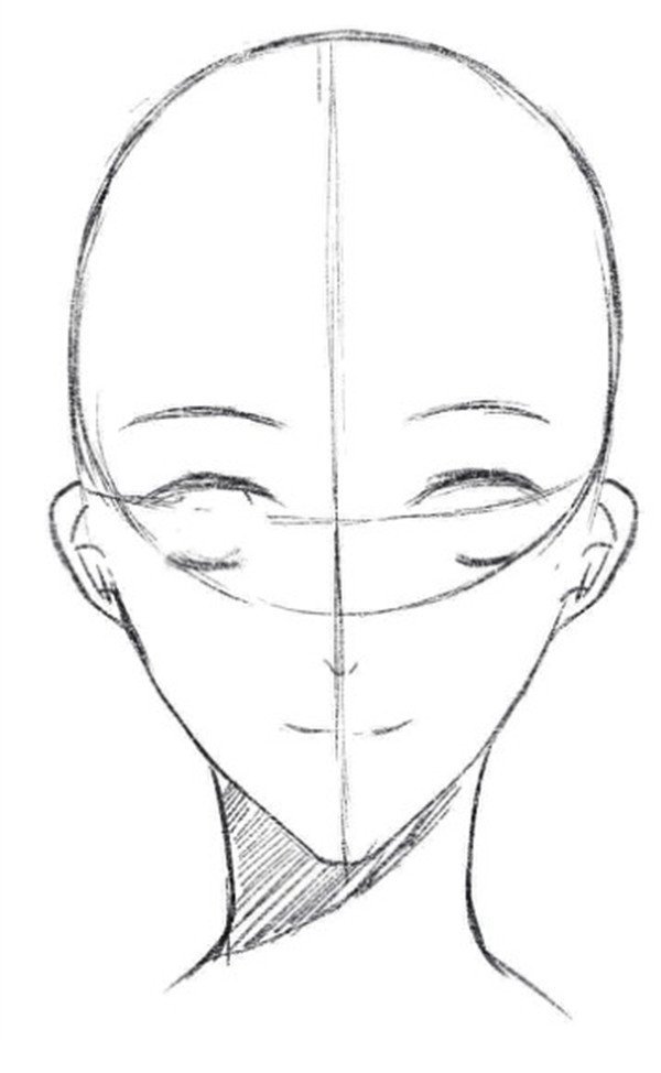 动漫人物头部画法教程!