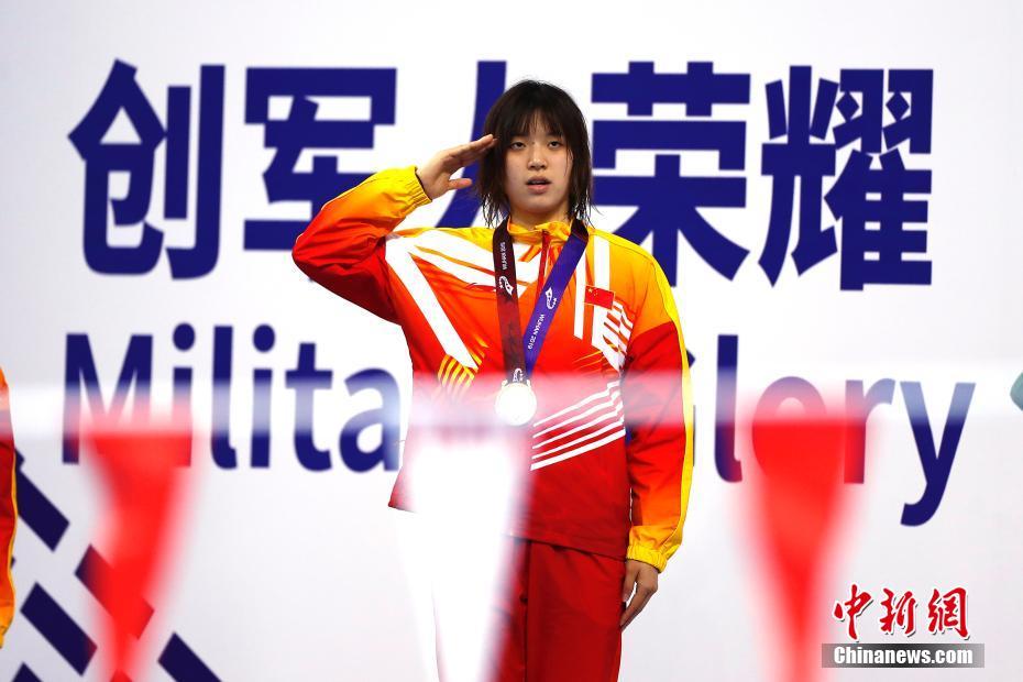 吴惠敏获武汉军运会女子50米假人救生决赛金牌吴惠敏获武汉军运会女子