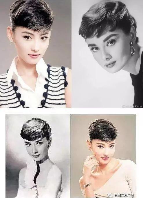 袁立的赫本造型在众女星的模仿中算是较为成功的一位.