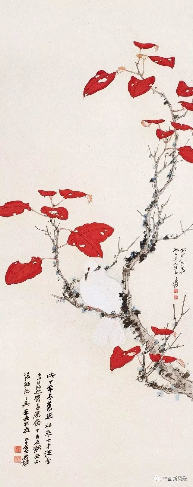 张大千高清工笔花鸟32幅美翻了