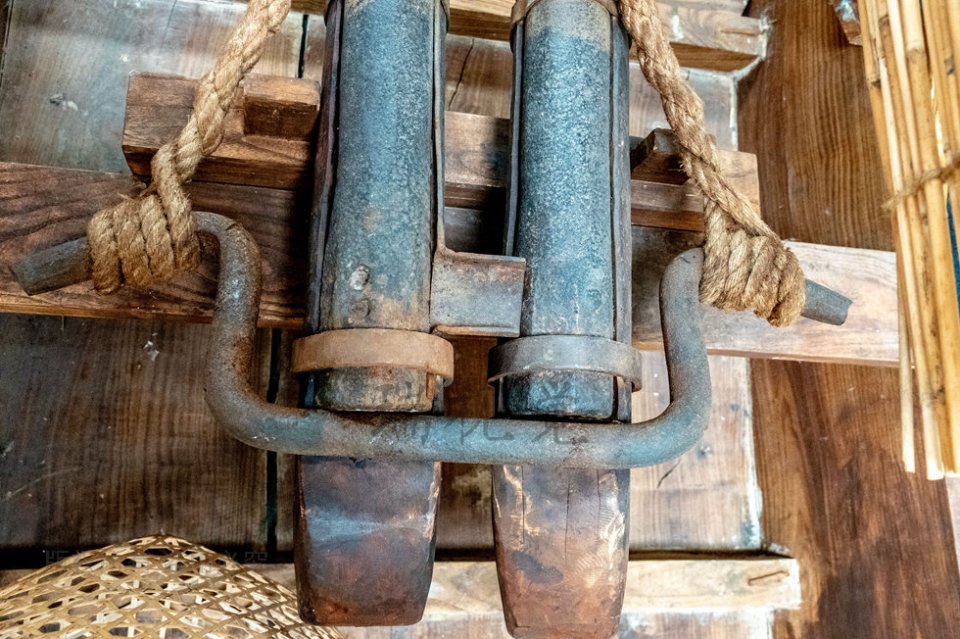 白洋淀渔民的大抬杆日寇称为扫帚炮50米处可穿透人体