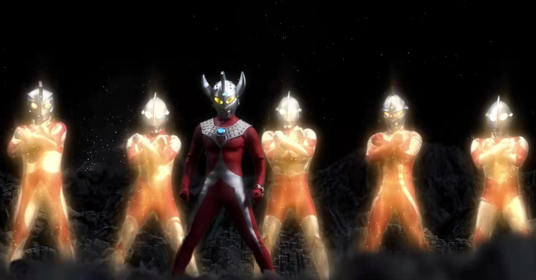 奥特银河格斗终于看到奥特六兄弟一起战斗昭和粉心中非常感动