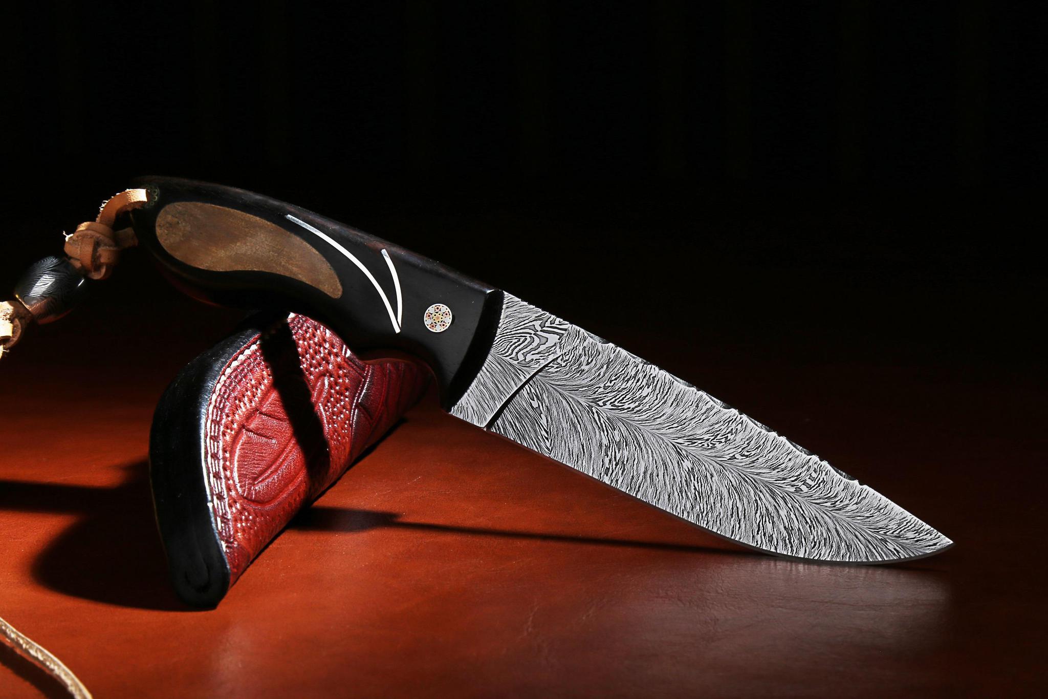 国外刀匠锻造大马士革花纹钢刀,真实感受这门神秘的工艺