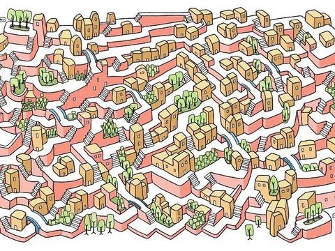 他画出史上最难3D迷宫，一幅图画2天，走出来要半个小时_新浪新闻