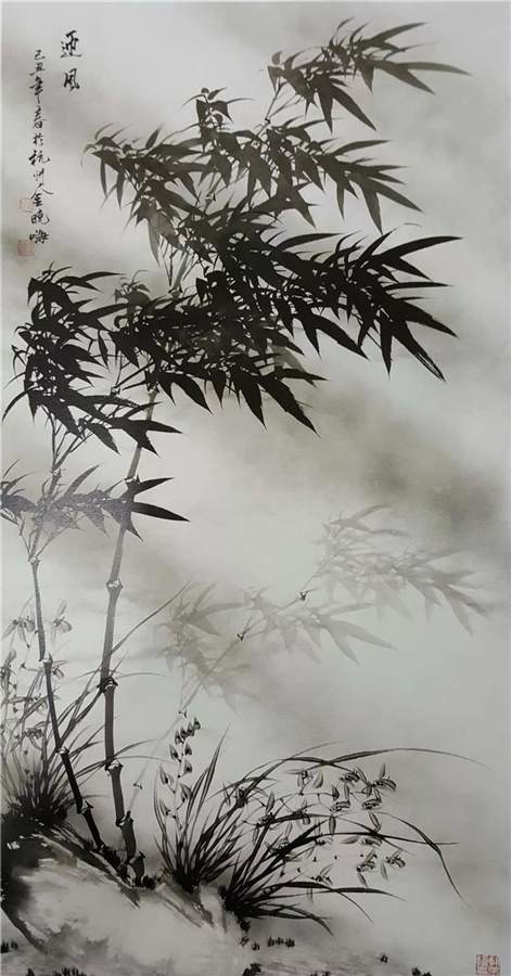 托物言志,意境深远 | 当代著名画家金晓海笔端竹韵赏析|金晓海|竹子