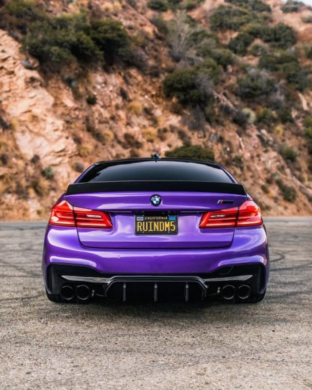 紫色bmw M5改装范 很有质感一套美图 新浪汽车