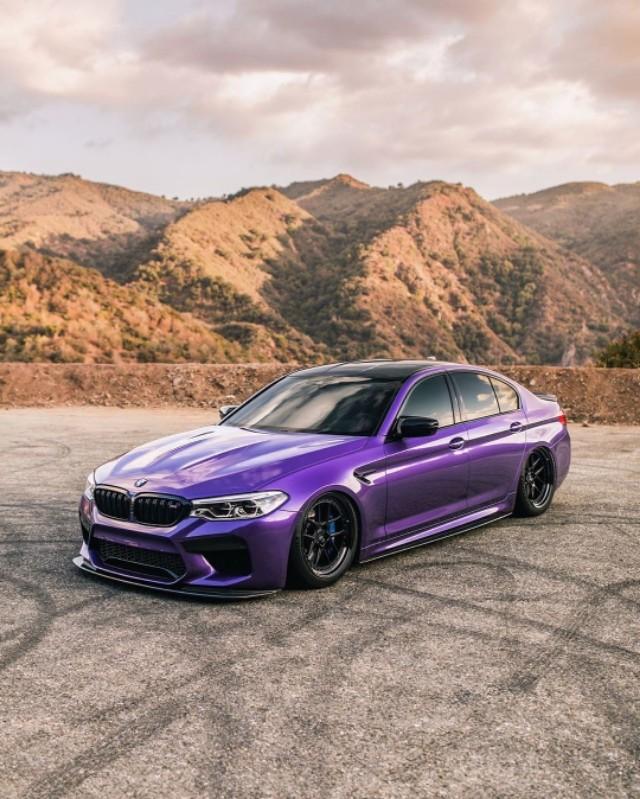 紫色bmw M5改装范 很有质感一套美图 新浪汽车