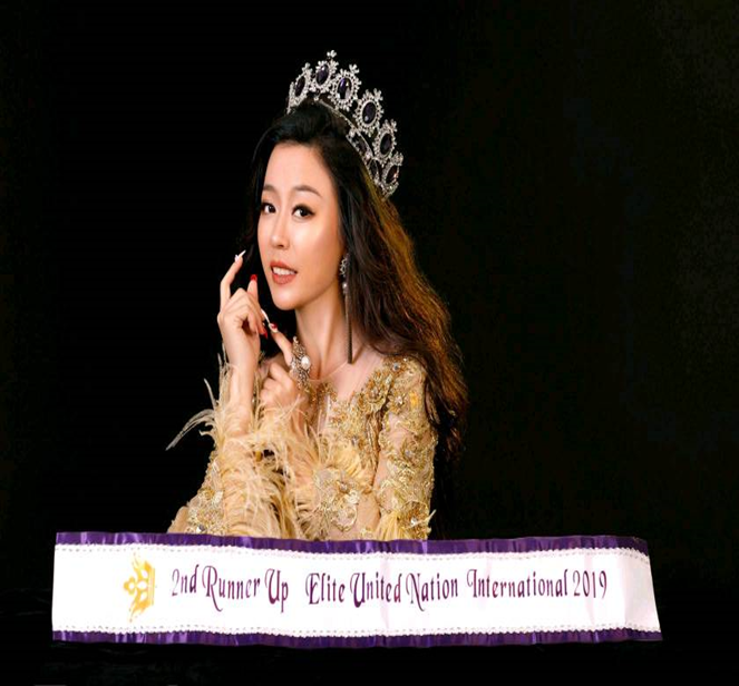 国际联合国太太2019世界慈善大使精英太太世界亚军一郑淑云