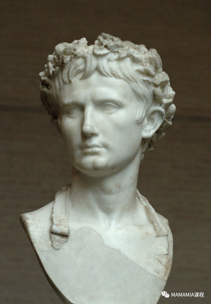 意大利俚语"躺在月桂树上"快醒醒别睡了佩戴桂冠的屋大维半身像阿波罗