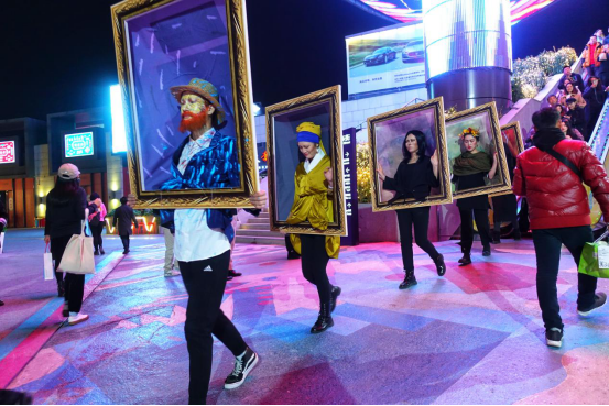 名画"复活"巡游,幸会空间活动引围观