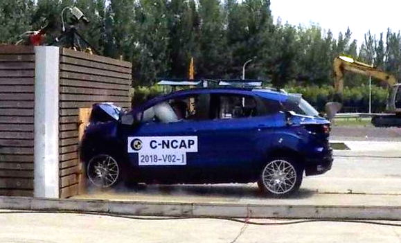 C-NCAP 2018版规则新能源车碰撞：云度π3表现差