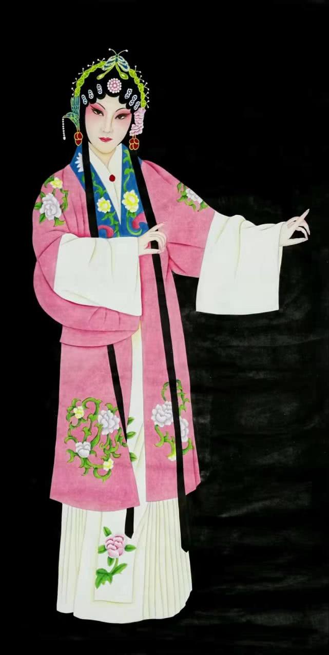 戏曲人物与仕女