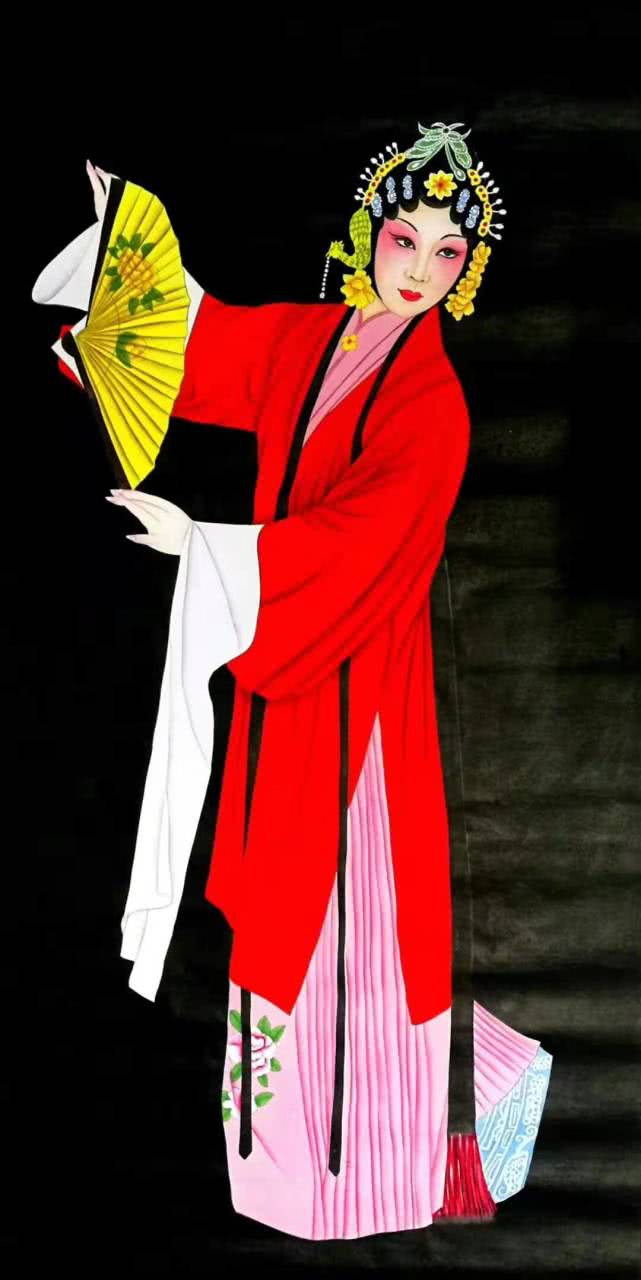 戏曲人物与仕女