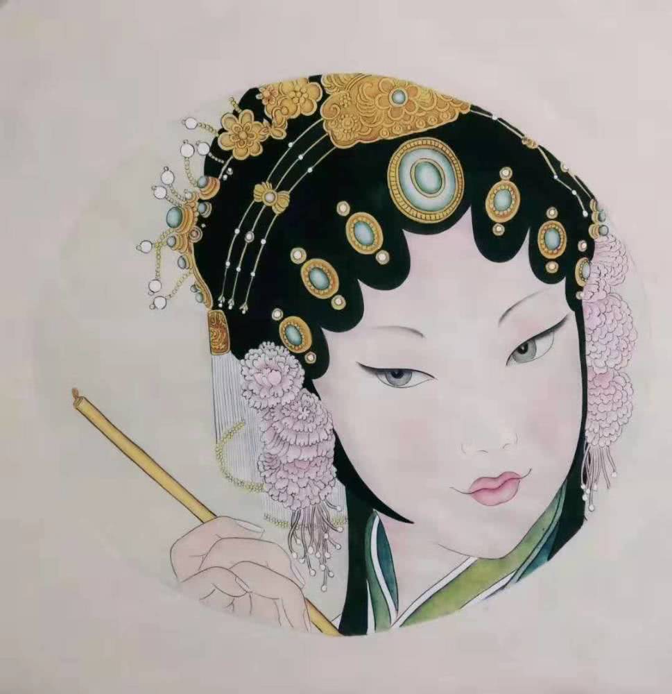 戏曲人物与仕女|佛教|罗汉|工笔画_新浪新闻