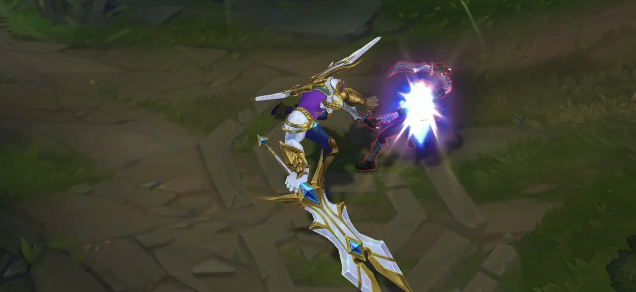 s9赛季奖励皮肤"胜利剑魔"试玩:翅膀贼帅,一半天使一半恶魔|剑魔|皮肤