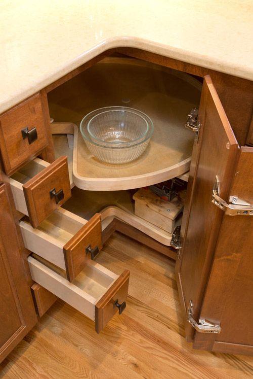 2, 厨房转角做旋转转盘