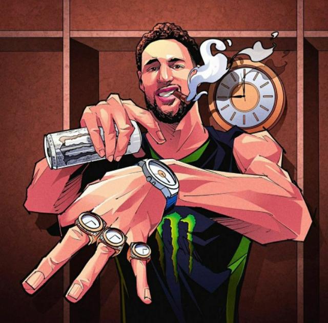 勇士对阵开拓者克莱到场边助阵,为何库里却在家看电视?