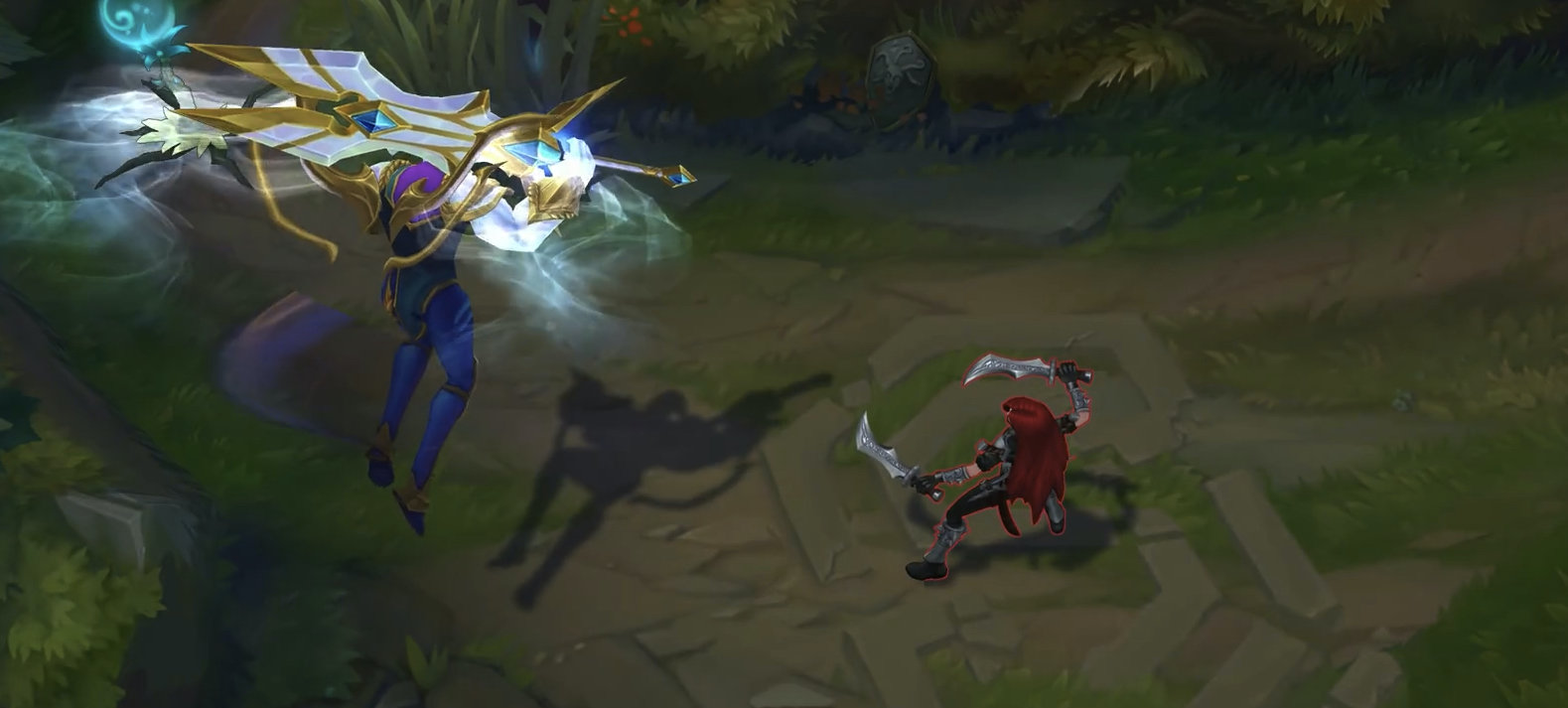 s9赛季奖励皮肤"胜利剑魔"试玩:翅膀贼帅,一半天使一半恶魔