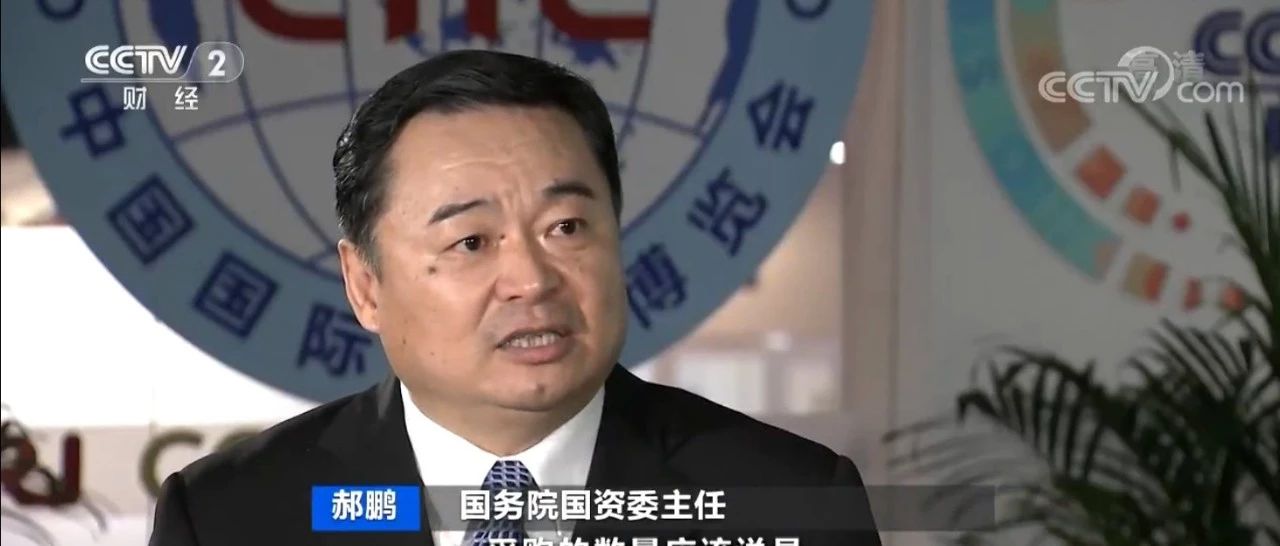 视频|央视专访郝鹏:97家央企组织进博会采购团