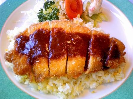 秘制的炸猪排盖饭,酱汁浓郁,吃得太馋人了