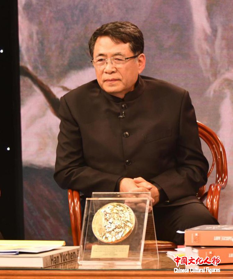 韩玉臣与杨飞云 张晓凌 尚辉等专家在央视研讨世界艺术新风向