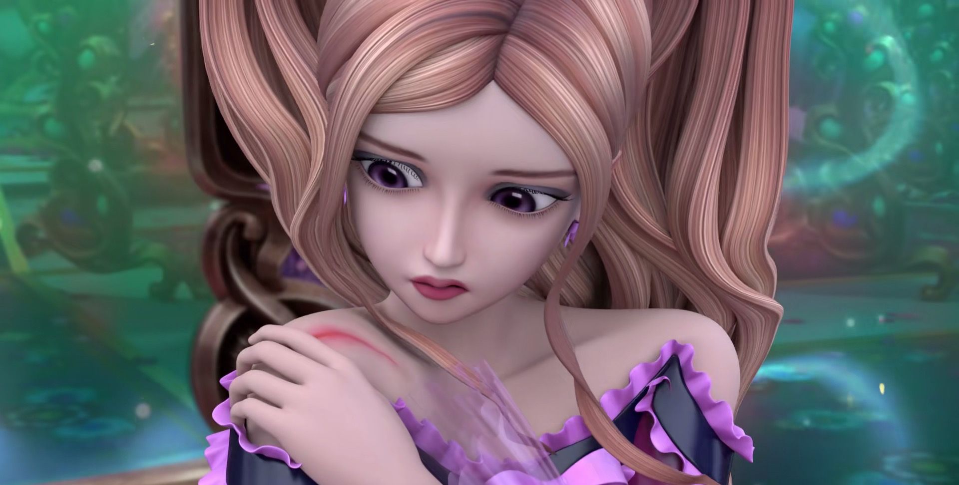 精灵梦叶罗丽齐娜的魔法打伤莫纱文茜的阴谋得逞了