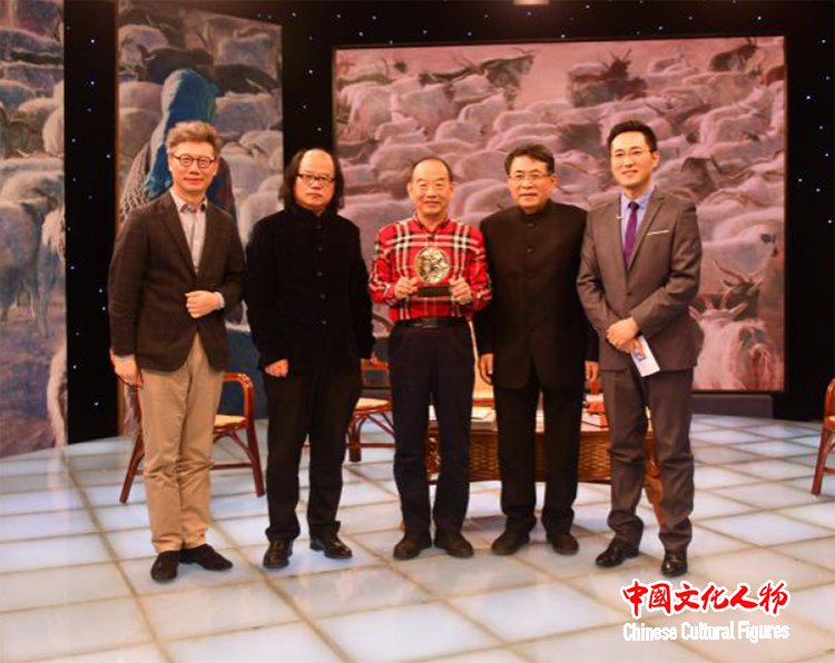 韩玉臣与杨飞云 张晓凌 尚辉等专家在央视研讨世界艺术新风向
