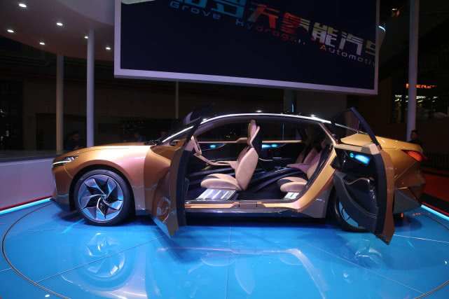 格罗夫汽车-格兰尼granite,氢能高端运动轿跑,车展实拍!