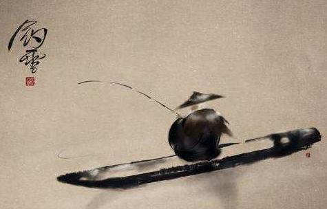 一千年前的寒江独钓图把鱼竿放大后画面不敢相信