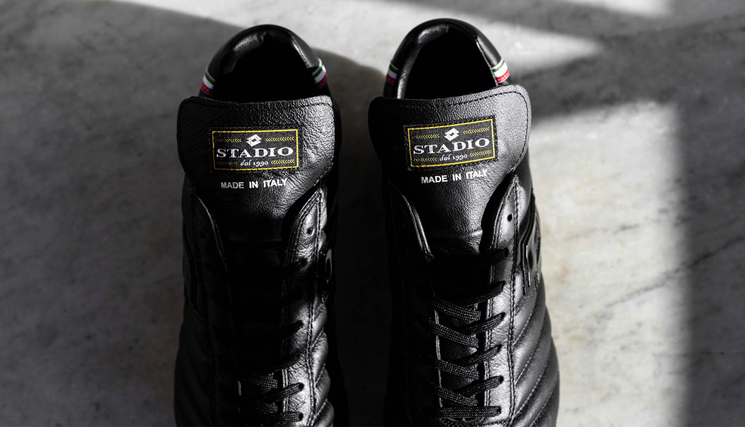lotto发布全黑配色stadiomadeinitaly足球鞋