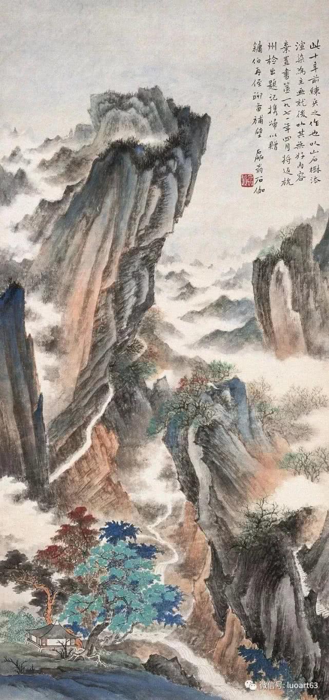 现当代名家申石伽山水画作品欣赏