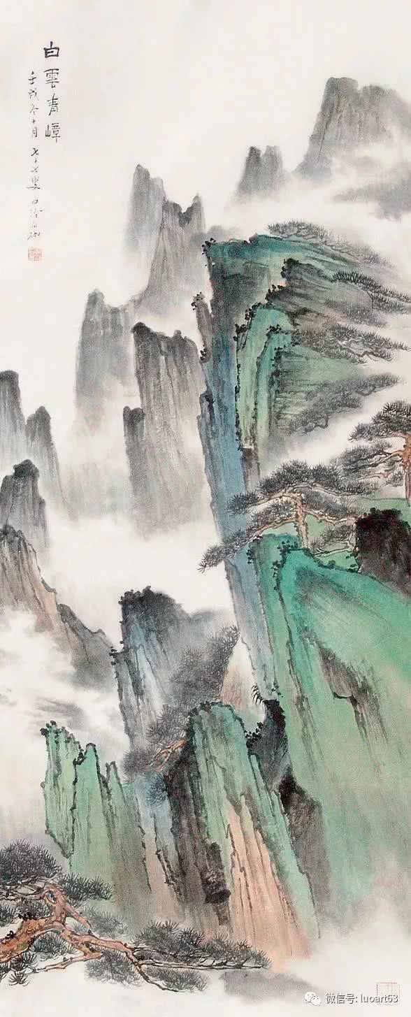 现当代名家申石伽山水画作品欣赏