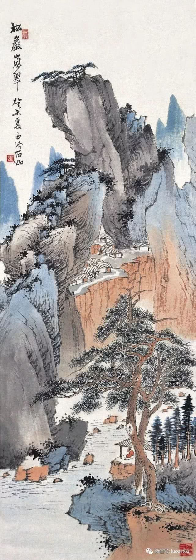 现当代名家申石伽山水画作品欣赏