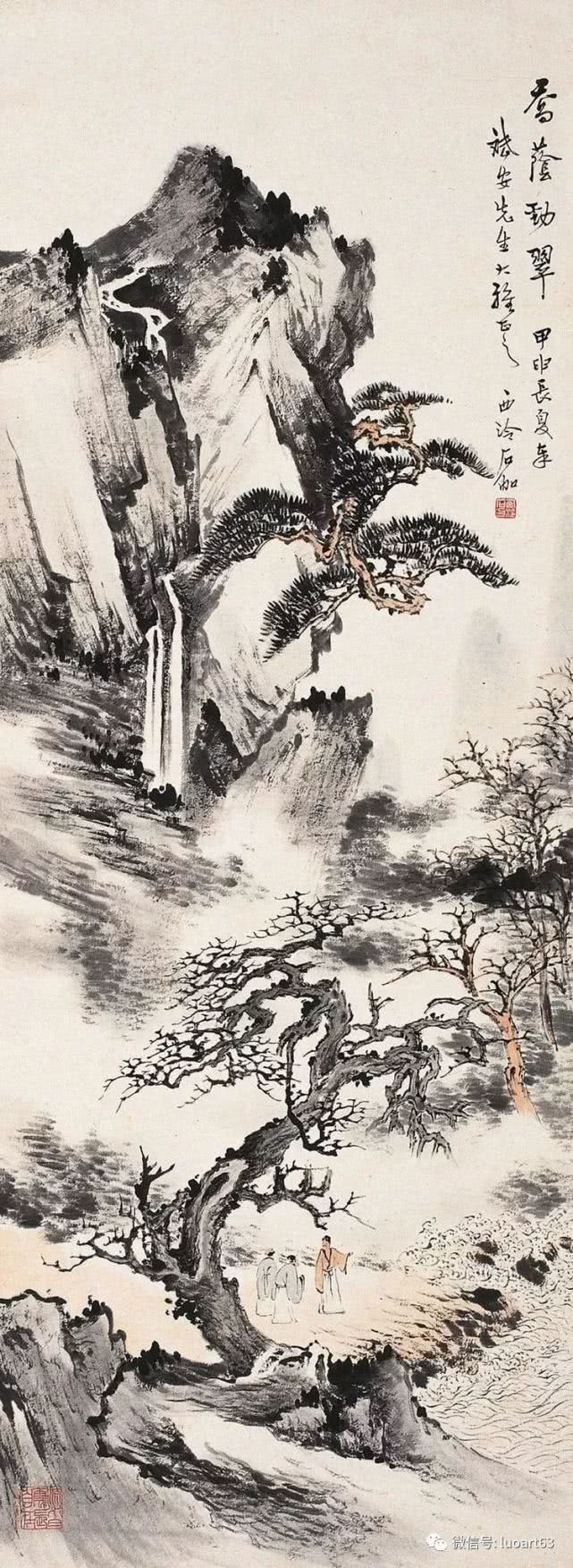 现当代名家申石伽山水画作品欣赏