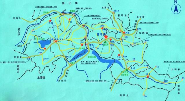 涪陵周边旅游景点地图图片