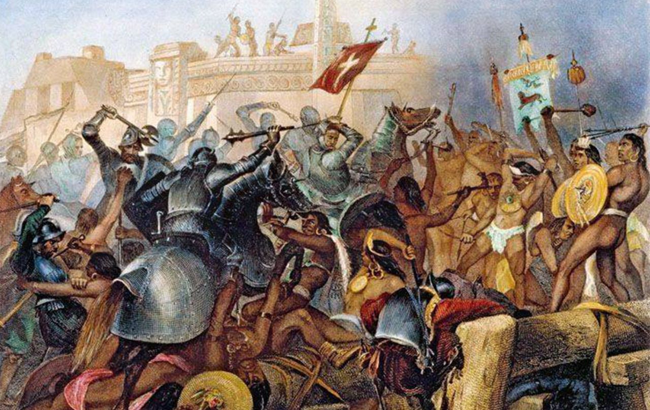 11月16日皮萨罗擒获印加帝国皇帝1532年169个西班牙人征服印加