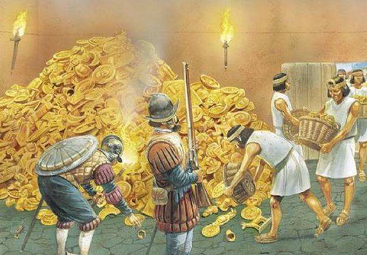 11月16日皮萨罗擒获印加帝国皇帝1532年169个西班牙人征服印加