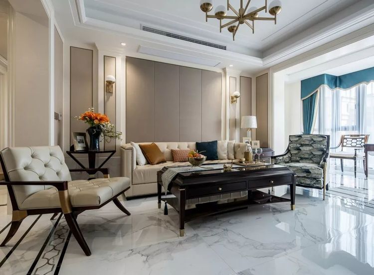 150㎡现代美式，随意的不羁生活方式，怀旧、贵气又不失自在