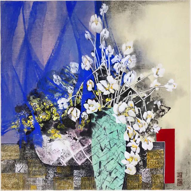 笔墨晕染,画面绚丽唯美,青年女画家陈放作品欣赏