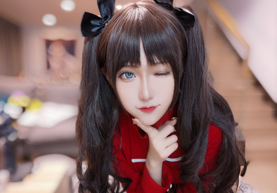 腐团儿cos远坂凛,不愧是付费视角的女主播,网友心服口服!