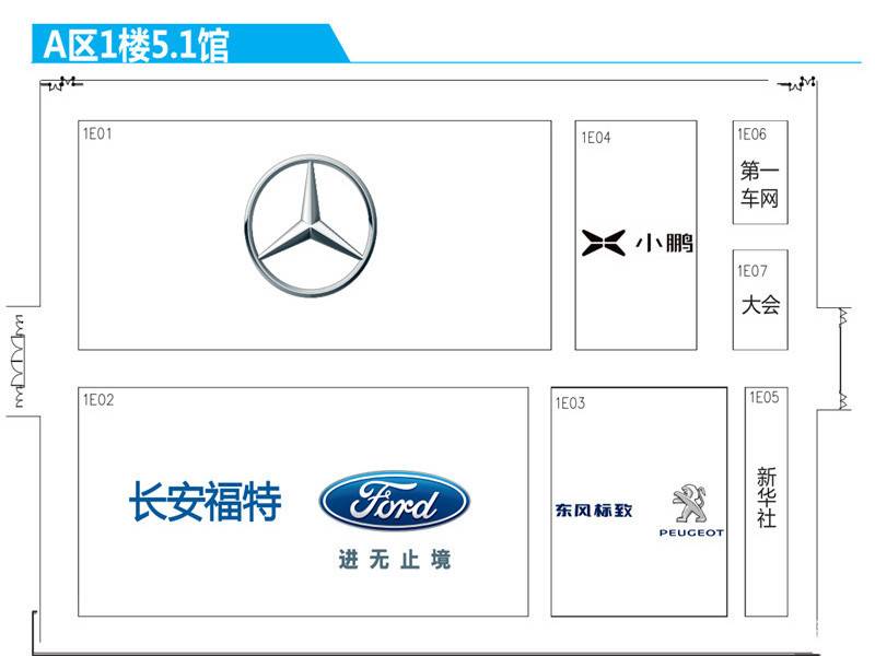 2019广州车展展馆品牌分布一览,多看图少走弯路!
