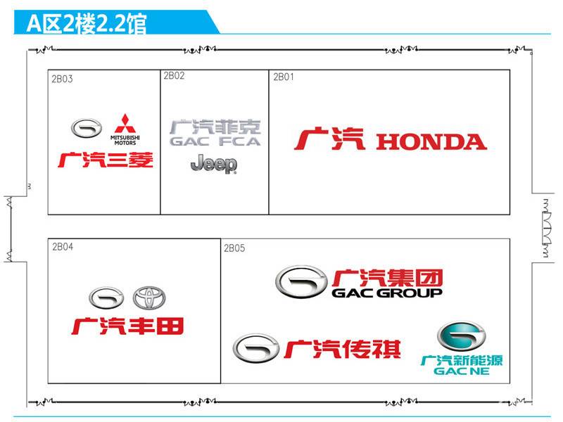 2019广州车展展馆品牌分布一览,多看图少走弯路!