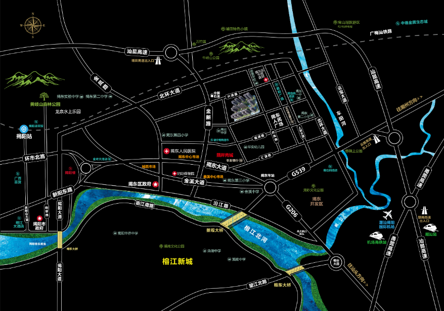 岸尚庭位于揭东人民广场片区,立足揭东新城发展中轴,是汕头,潮州,揭阳