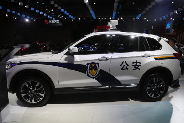 汉腾智能警车,基于汉腾x7s打造,2019上海车展实拍!