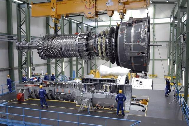 西门子sgt5-8000h燃气轮机,拥有375mw超大功率,相当于2个"尼米兹"航母